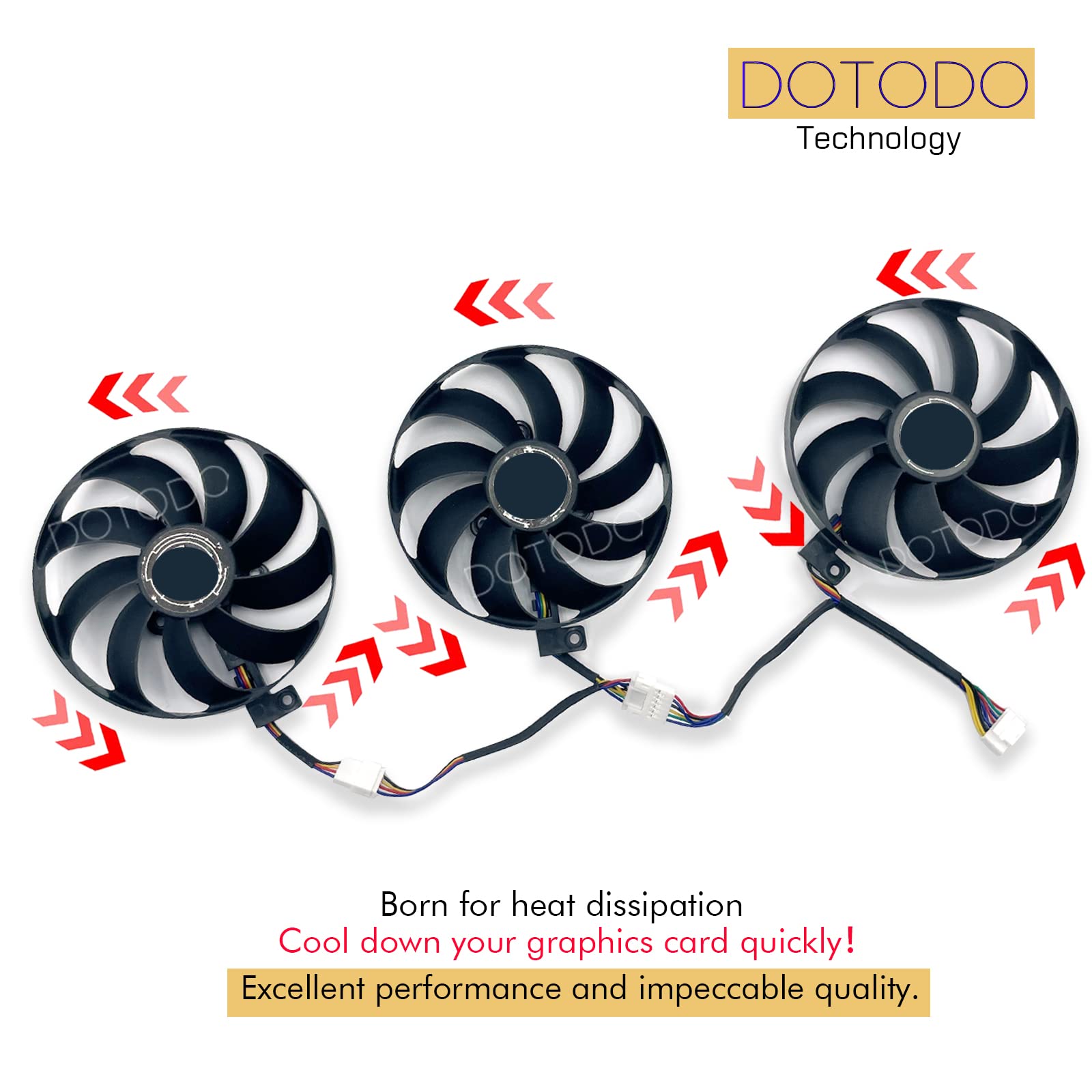 Ventilateurs de carte graphique T129215SU pour ASUS ROG STRIX-GeForce RTX 2070 2080 Super Ti Gaming RTX2080 RTX2080Ti