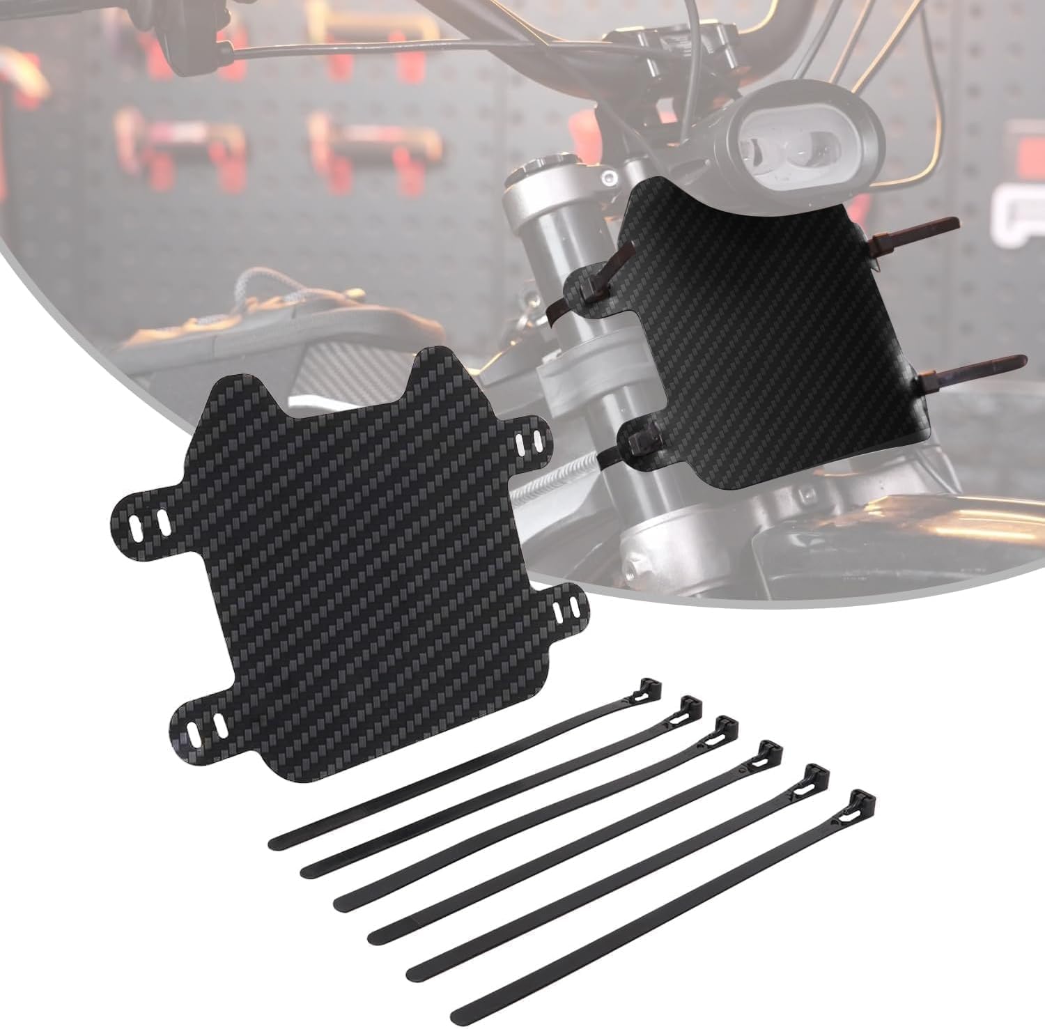 Sur Ron Front Plate,Carbon Fiber Motorcycle Number Plate Front Number Plate For Sur-Ron S/X Sur Ron Light Bee Electric Motorcycle