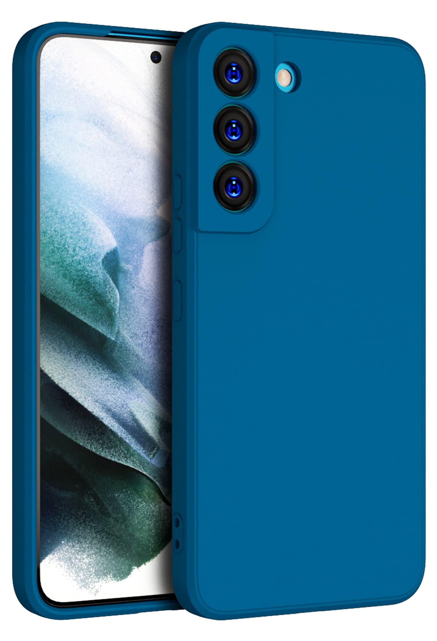 Kapa Matte Lens Protective Back Cover for Samsung Galaxy S22, Slim Silicone with Soft Lining Shockproof Flexible Full Body Bumper Case (Blue) (B09Z677XF5) Amazon Price History, Amazon Price Tracker