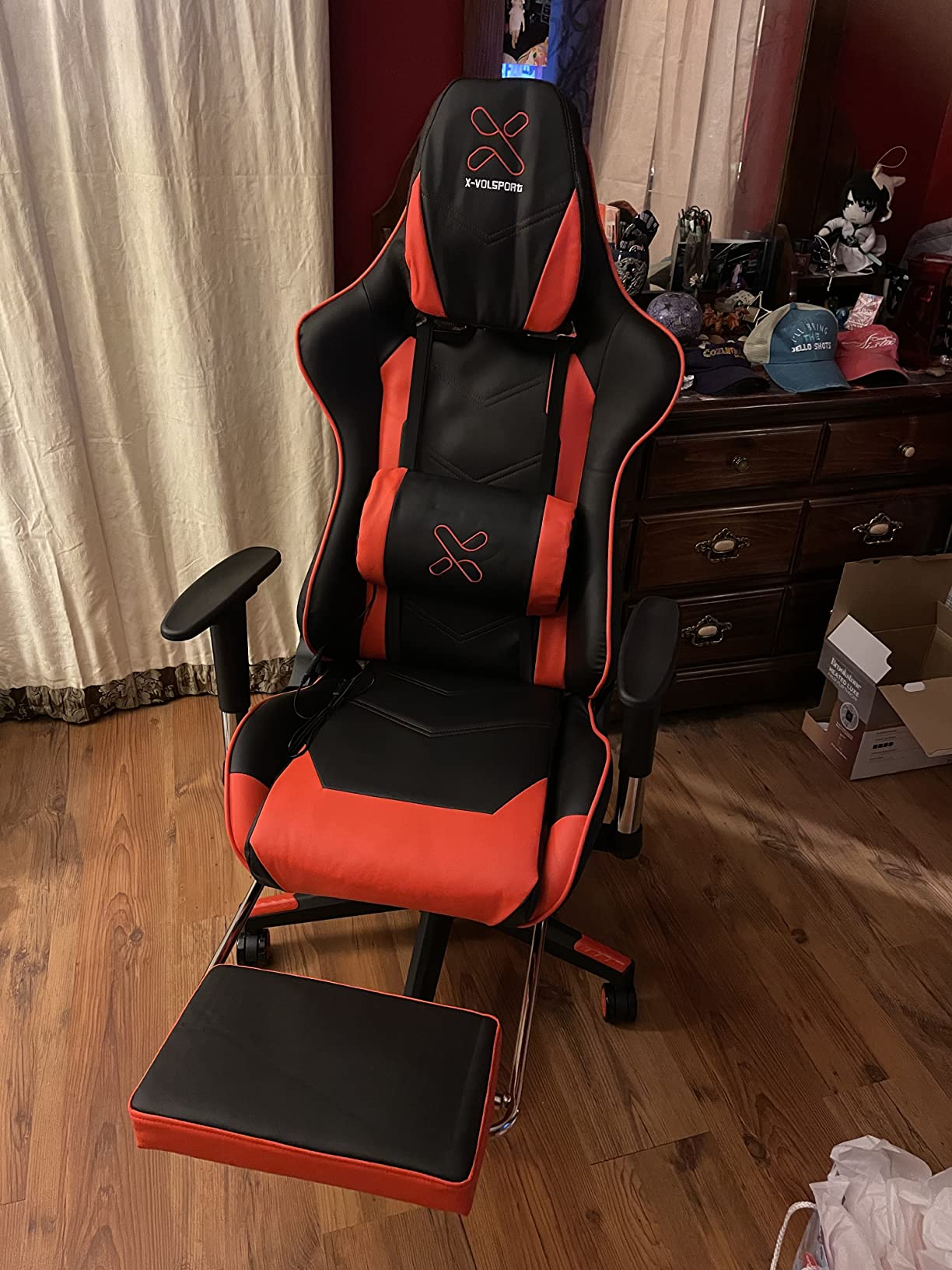 23/mo Finance XVOLSPORT Massage Gaming Chair with Footrest