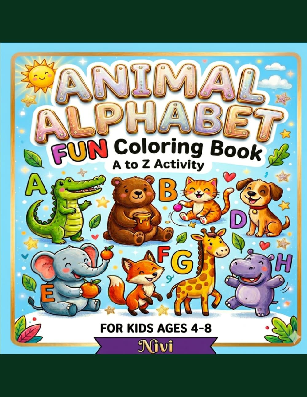 Kids Learning & Coloring Fun Book