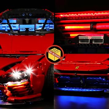 Led Light Set Compatible with Lego Ferrari 42143 Daytona SP3 (No Model)