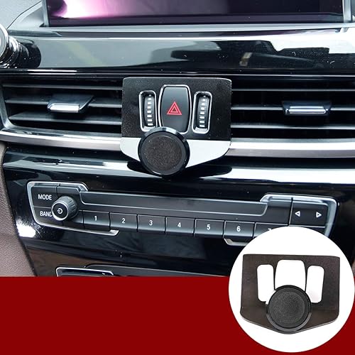 YIWANG Accesorios interiores de coche para BMW X1X2 F47 F48 2016-2020 Soporte magnético para teléfono móvil de ventilación de coche (sin logotipo)