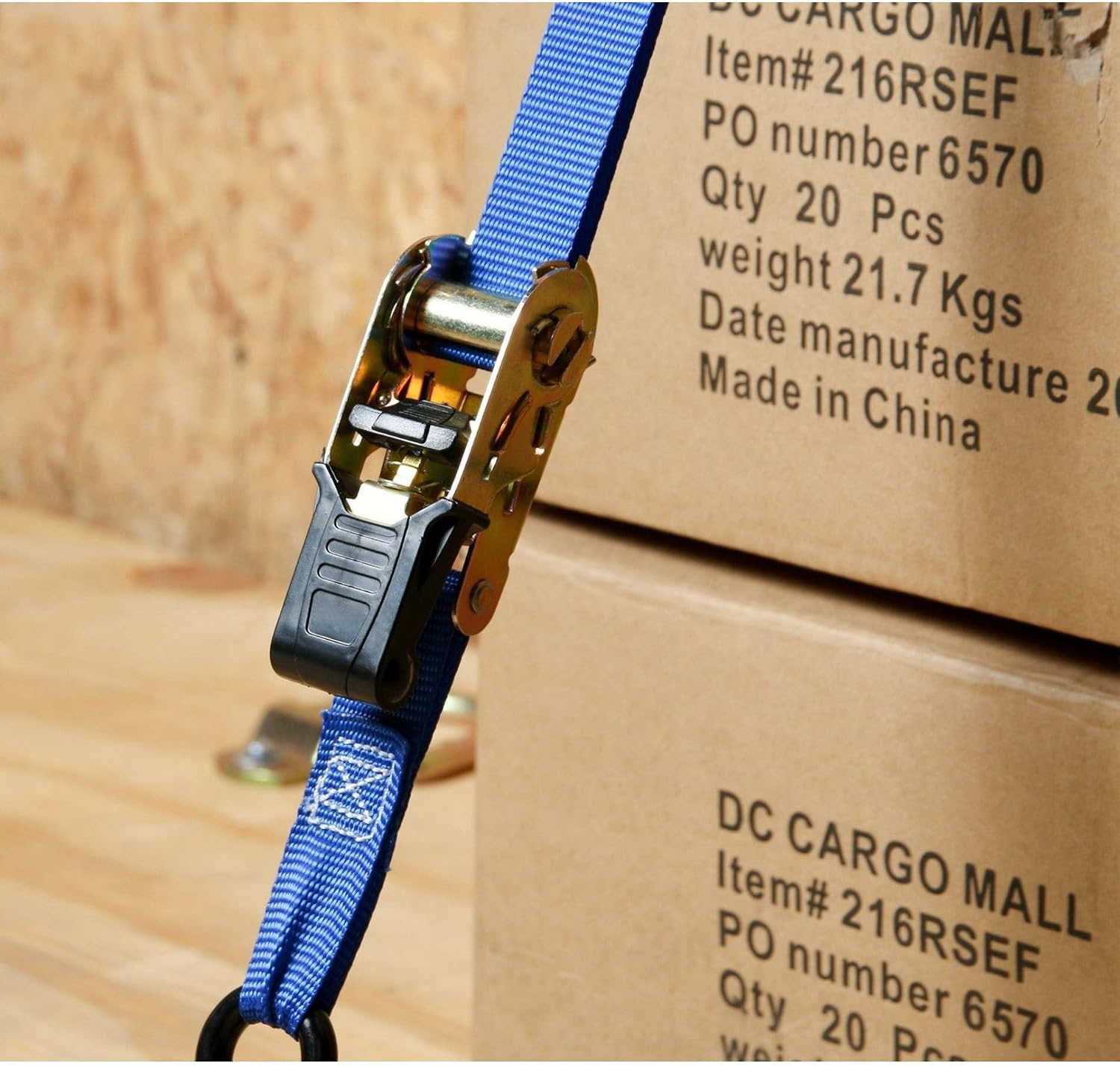 DC Cargo Ratchet Straps 4 Pack 1" x 15' - Tie Down Ratchet Straps Heavy Duty Tie-Downs w/Durable Polyester and Vinyl-Coated S Hooks | Tie Down Cargo Securely in Trucks Trailer, Motorcycle, Kayak