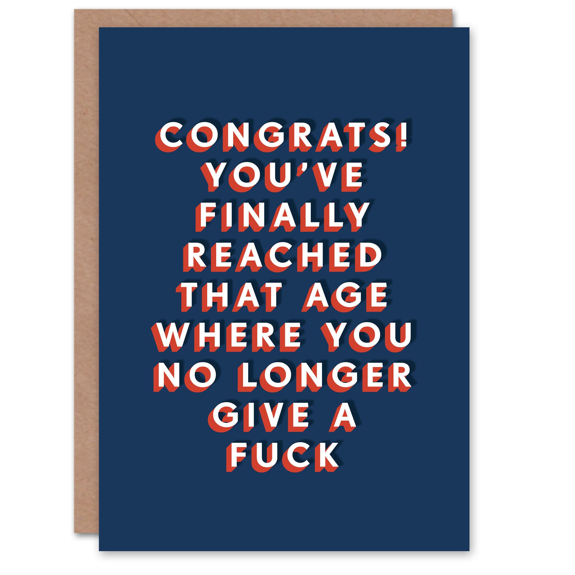 Artery8 Reached Age Where You Don't Give A F*ck Funny For Him Birthday Card