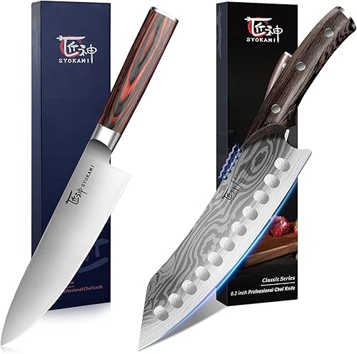 Kiritsuke - Cuchillo de chef japonés de 8.2 pulgadas+8 pulgadas