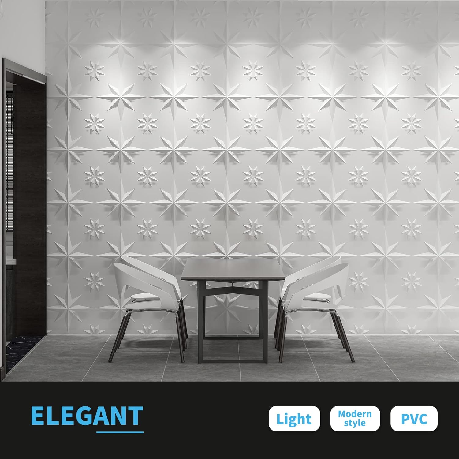 Buy Art3d Textures 3D Wall Panels White Snowflake Design for Interior