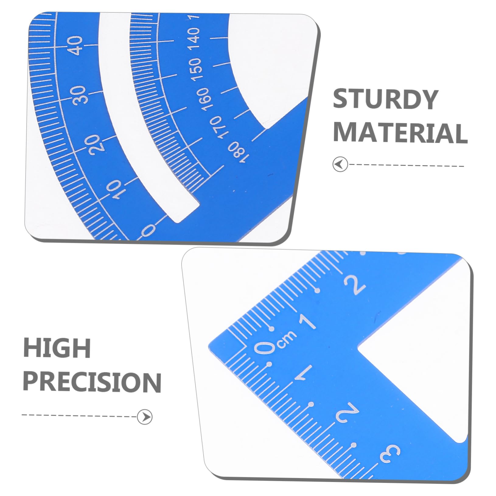 DOITOOL 5 Set Alluminio per Goniometro e Squadretta per Scolastico e Professionale Design Kit Versatile per Misurazioni Accurate