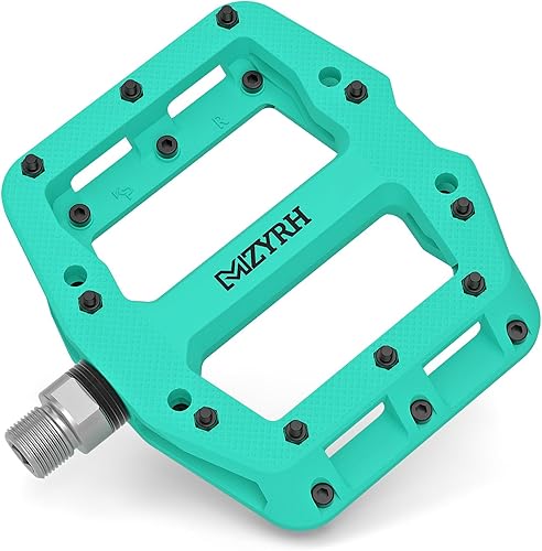 Pedales de bicicleta de montaña de 916 pulgadas, 3 rodamientos sellados, ligeros, antideslizantes, de fibra de nailon, pedales de plataforma para