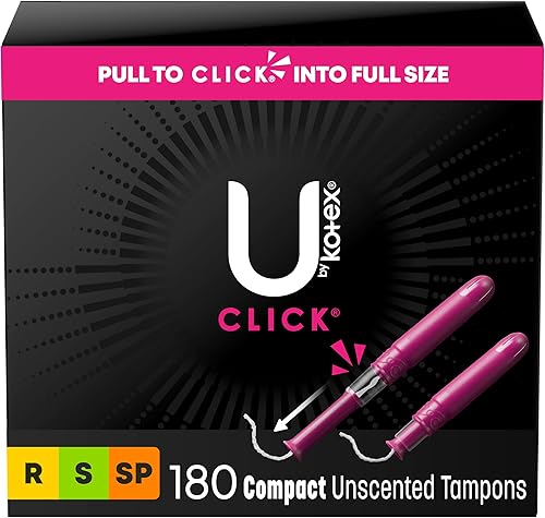 Miniatura 29 de U by Kotex Tampones, Click Compact, Super Plus Absorbency, sin perfume, 45