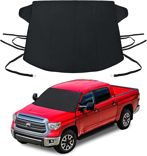 Cubierta de parabrisas para hielo y nieve para Toyota Tundra Sienna Tacoma y para Nissan Frontier Armada Titan, cubierta de nieve para parabrisas de