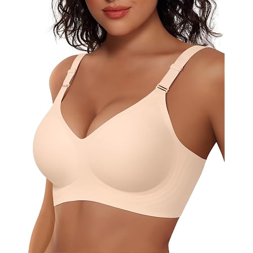 Vertvie Jelly Bra No Underwire Seamless Push Up Full Coverage