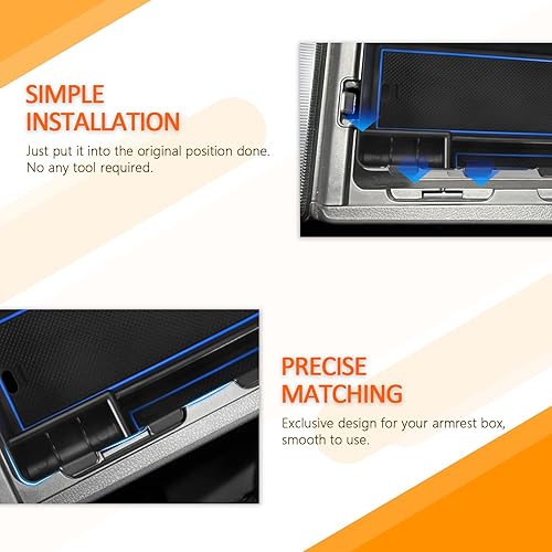 Miniatura 5 de CDEFG Organizador de accesorios de consola central compatible con Honda Civic Sport 2022 2023, EX, EX-L, Touring y Sport Touring 11 generación,