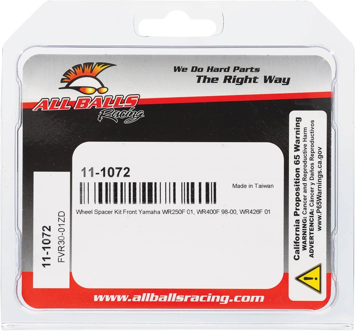 All Balls 11-1072 Front Wheel Spacer Kit