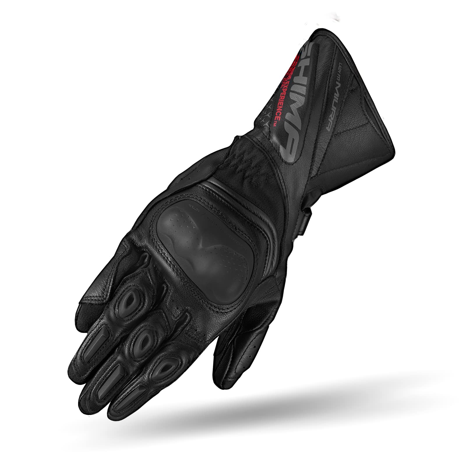 Shima Women's Black Miura Perforated Motorcycle Gloves