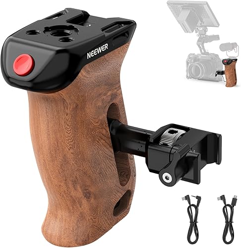 Miniatura 10 de NEEWER Agarre de mango lateral compatible con jaula de cámara SmallRig NEEWER para cámara, soporte ligero de mango de cámara con tornillos dobles