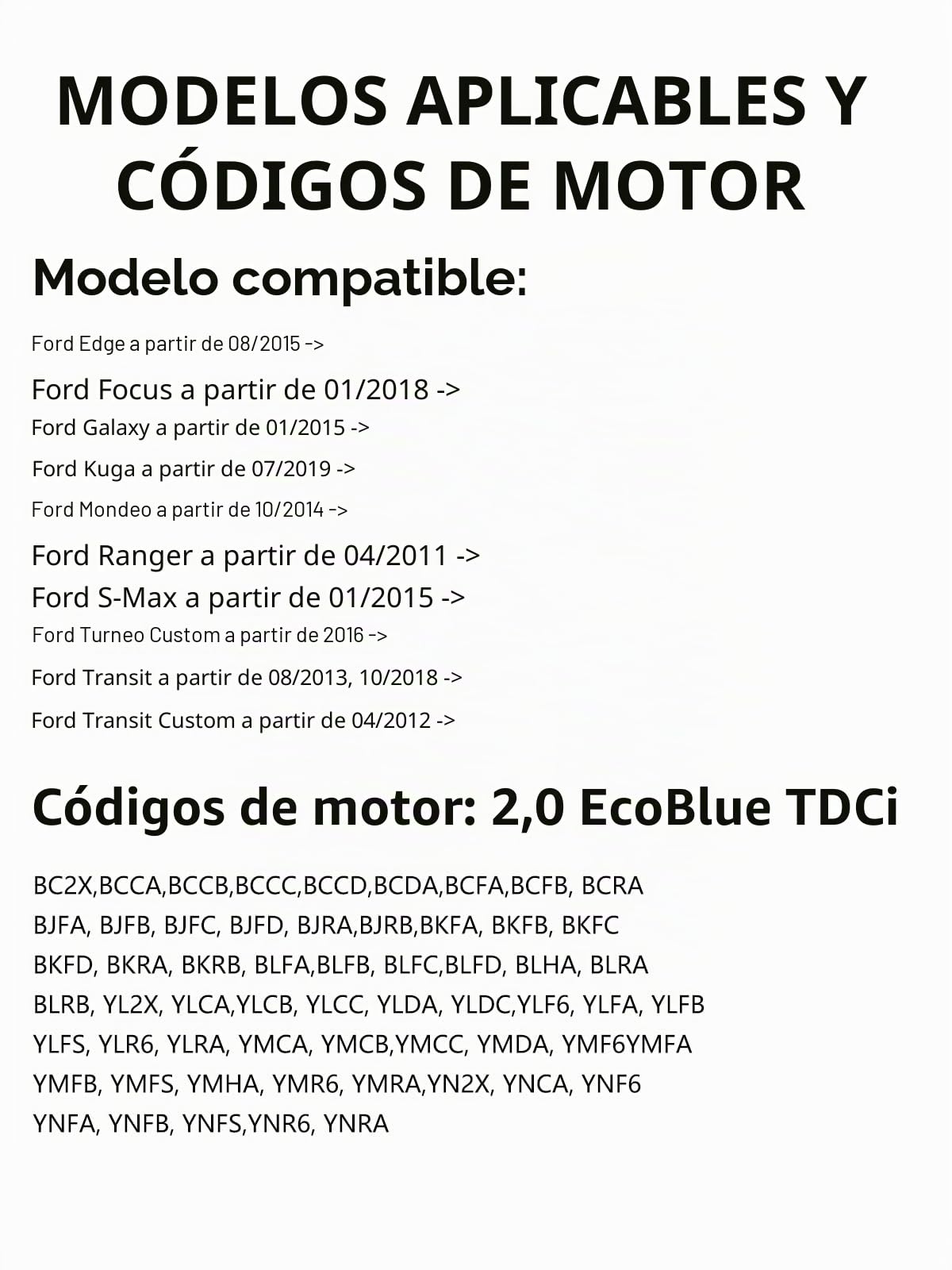 Kit de Extracción de Inyectores, para Fo Rd 2.0 TDCI EcoBlue Diesel, Juego Extractores, 303-1706 Compatible con Edge, Focus, Galaxy, Kuga, Mondeo, Tourneo, Transit