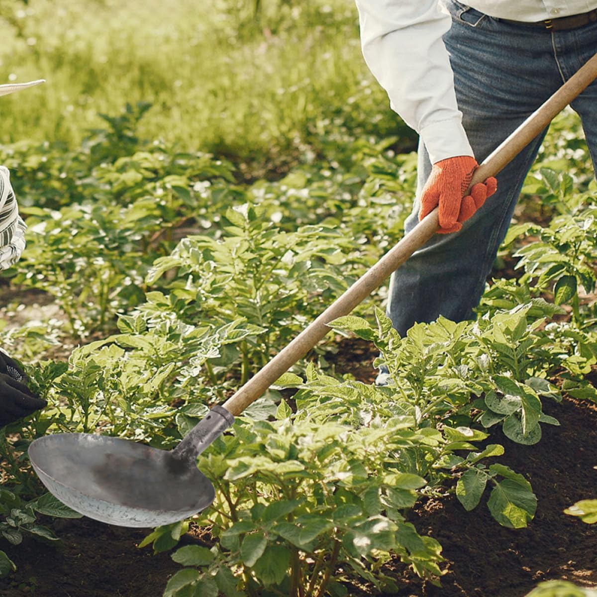 BESPORTBLE Pala de Metal para Estiércol Reutilizable Cucharón Grande de 24 Cm, Herramienta Resistente para Limpiar Lodo y Pozos de Aguas Residuales en Jardinería y Mantenimiento Agrícola