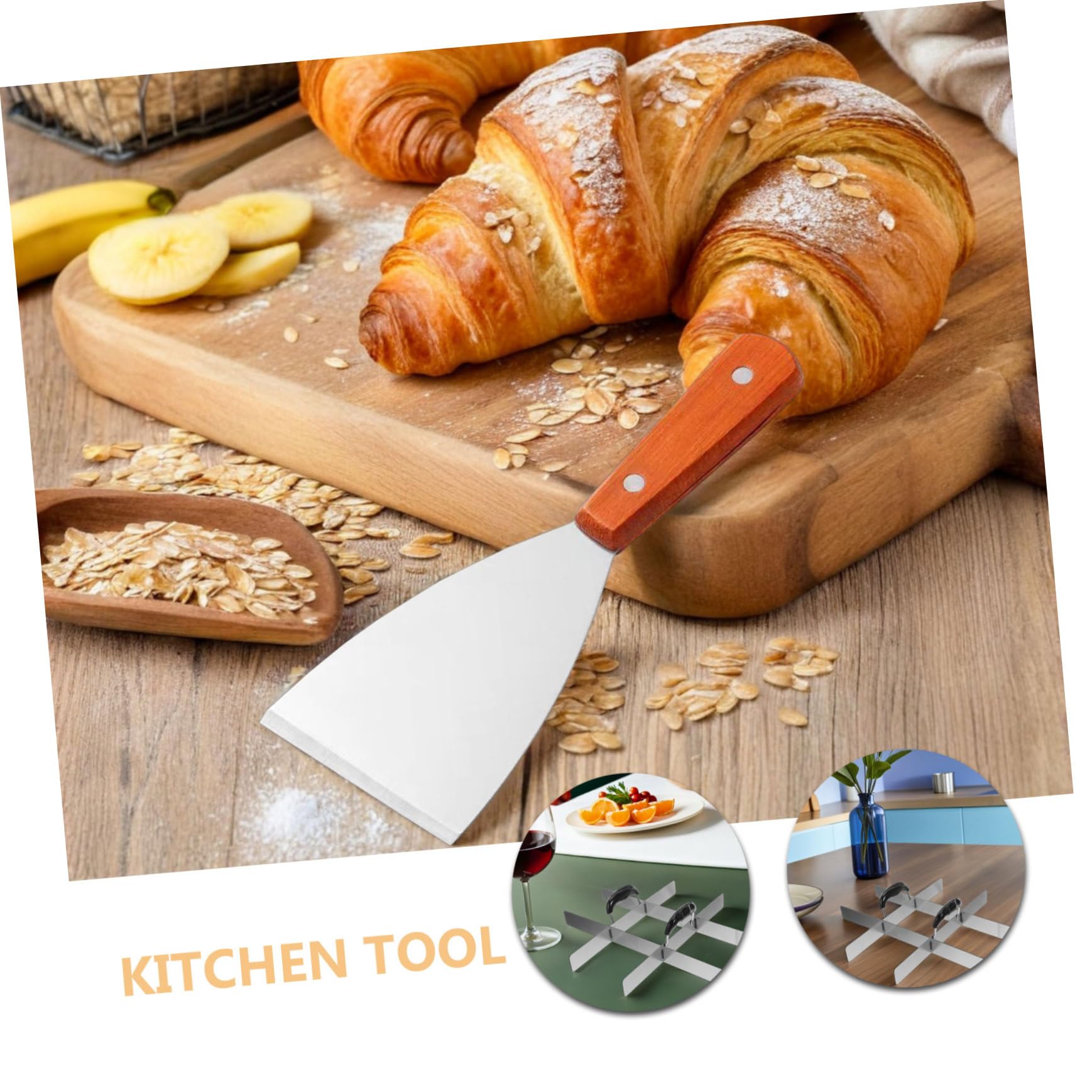 Cabilock Cortadores de Pastel de Acero Inoxidable con Mango Divisor de Porciones Igual para Tartas Tiramisú Pizza y Brownies Accesorio de Repostería Multifuncional para Hogar y Profesional