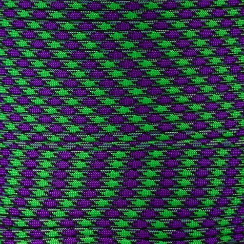 PARACORD PLANET 10 20 25 50 100 Foot Hanks and 250 1000 Foot Spools of Parachute 550 Cord Type III 7 Strand Paracord (Zombie 20 Feet)