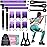 Pilates Bar Kit with Resistance Bands, Multifunctional Pilates Bar for Women & Men with Heavy-Duty Metal Adjustment Buckle, Pilates Home Equipment for Full BodyWorkouts