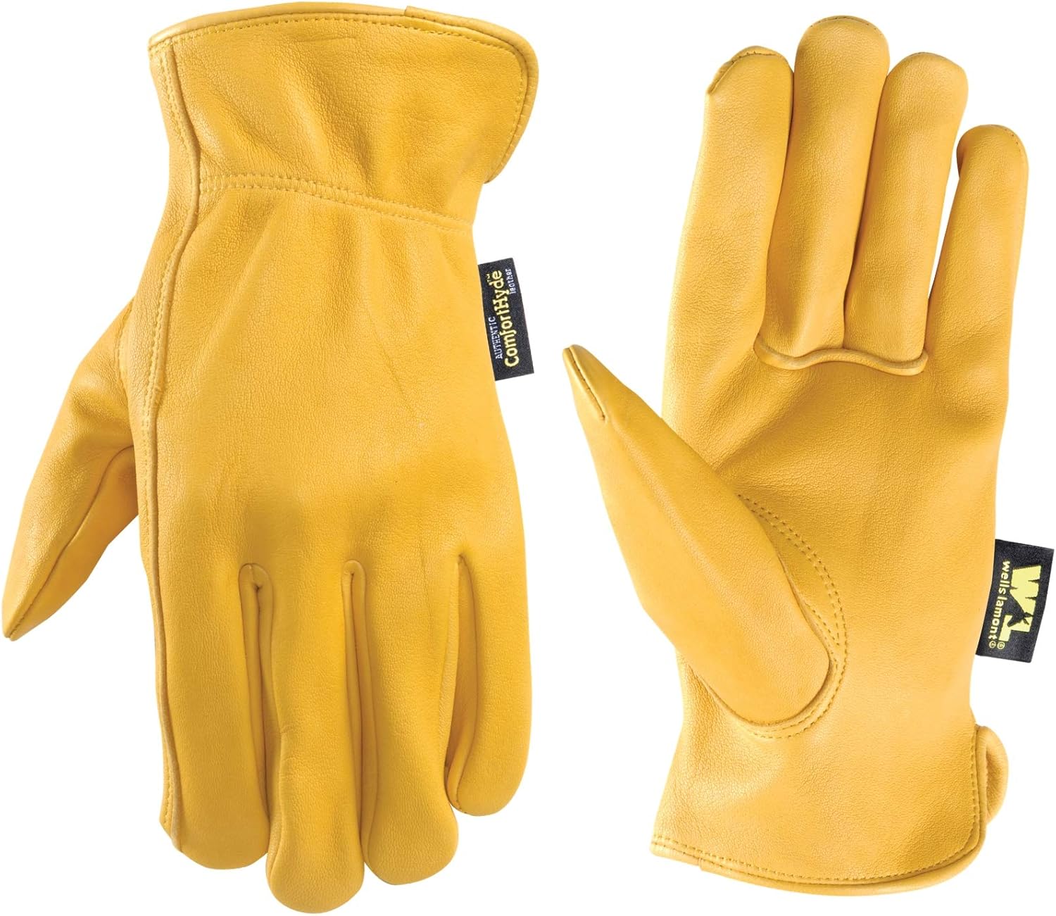 Full Leather Men's Driving Gloves for Light-Duty Work, Medium (Wells Lamont 984)