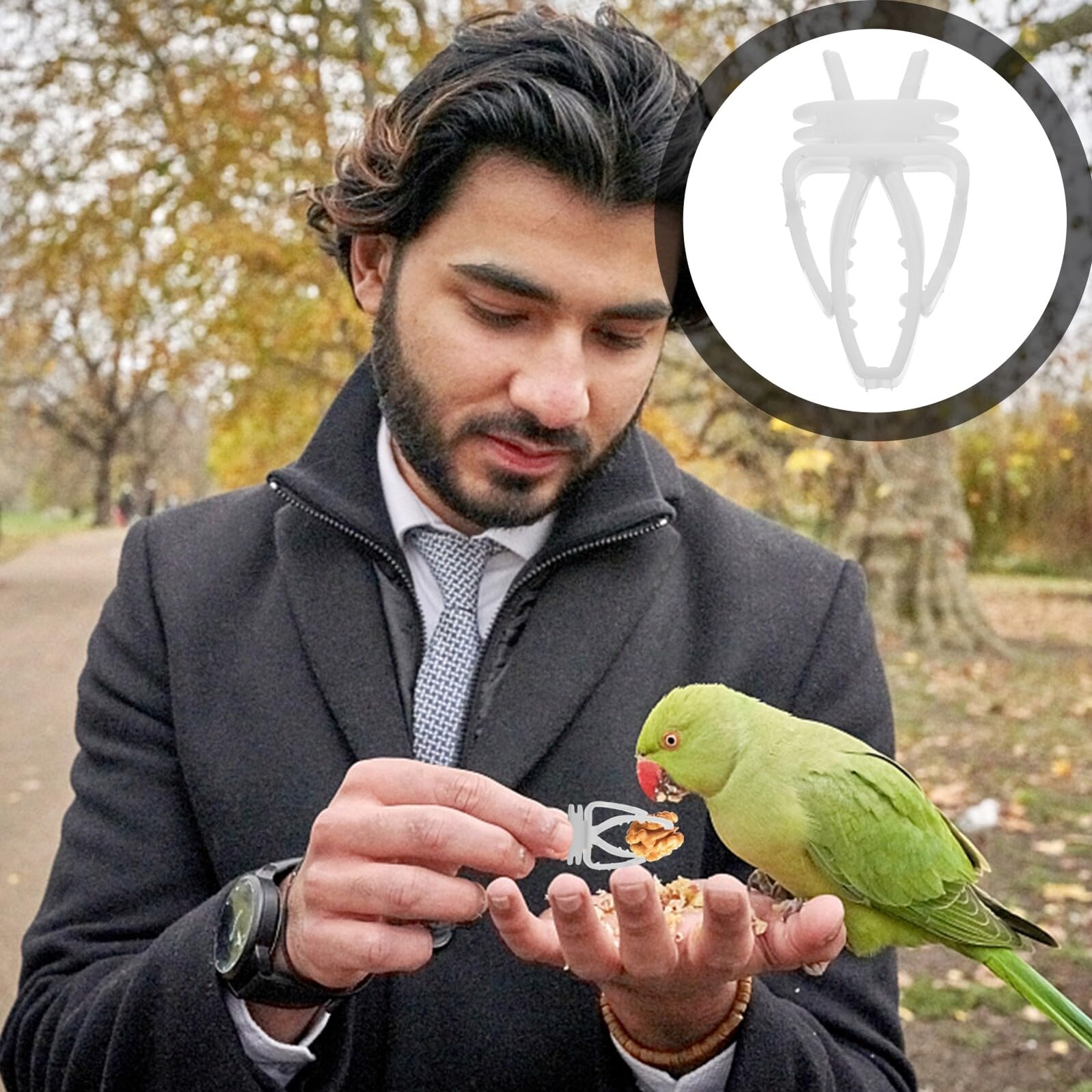 Pinzas para Sujetar Comida de Pájaros y Verduras, 10 Unidades, Plástico Duradero, Clips Prácticos para Jaulas de Aves, Accesorios para Alimentación de Loros y Periquitos en Jaula