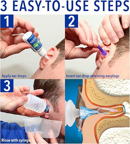 Miniatura 3 de Mack's ProRinse - Sistema de eliminación de cera para los oídos, gotas para los oídos, tapones para los oídos, bañera de lavado de oídos y jeringa