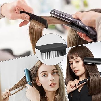 Hair Straightener Comb Attachment Clip On Straightening Anti Scald