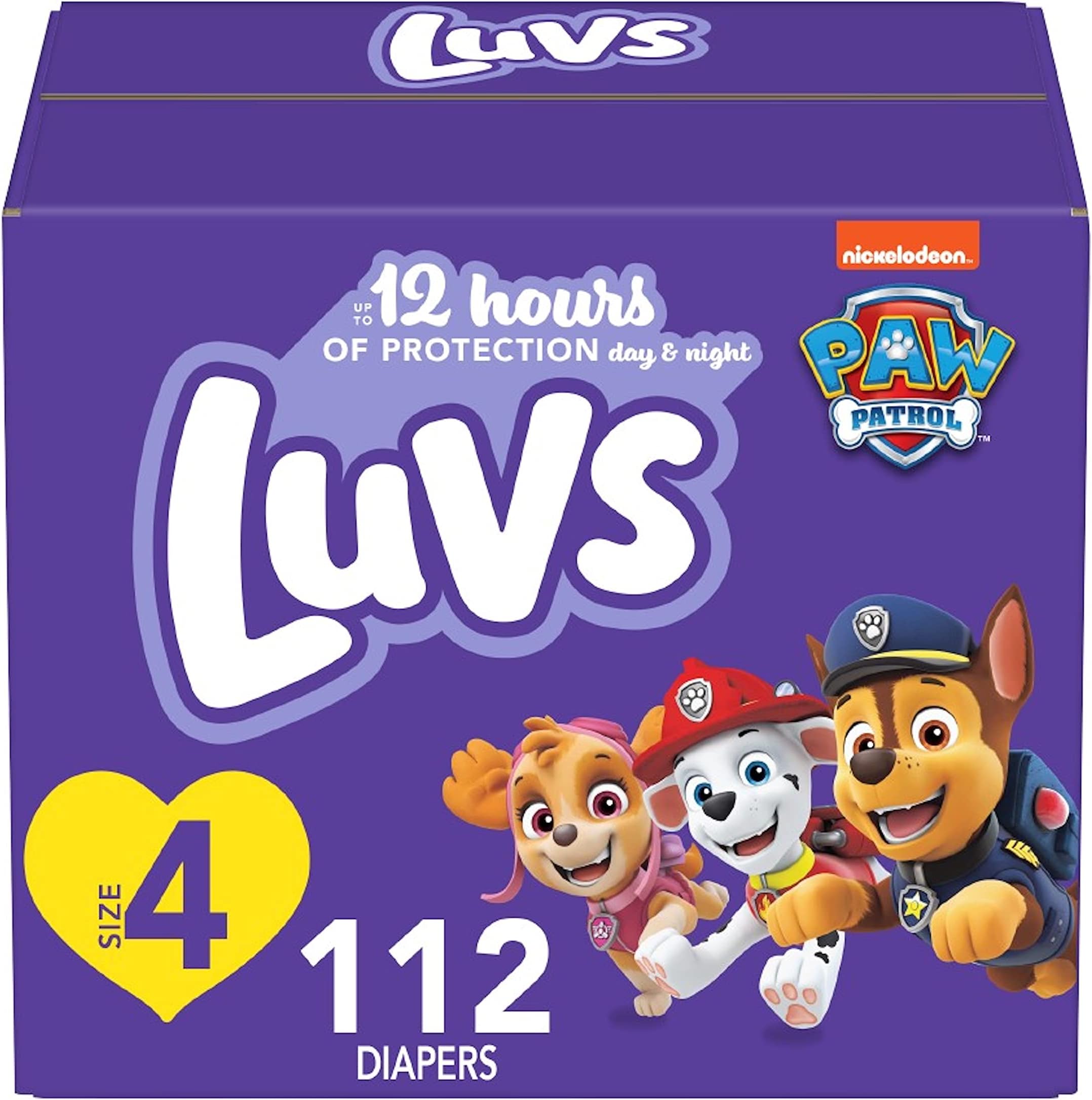 LuvsLuvs Luvs triple leakguards diapers size 4 112 count, 112 Count