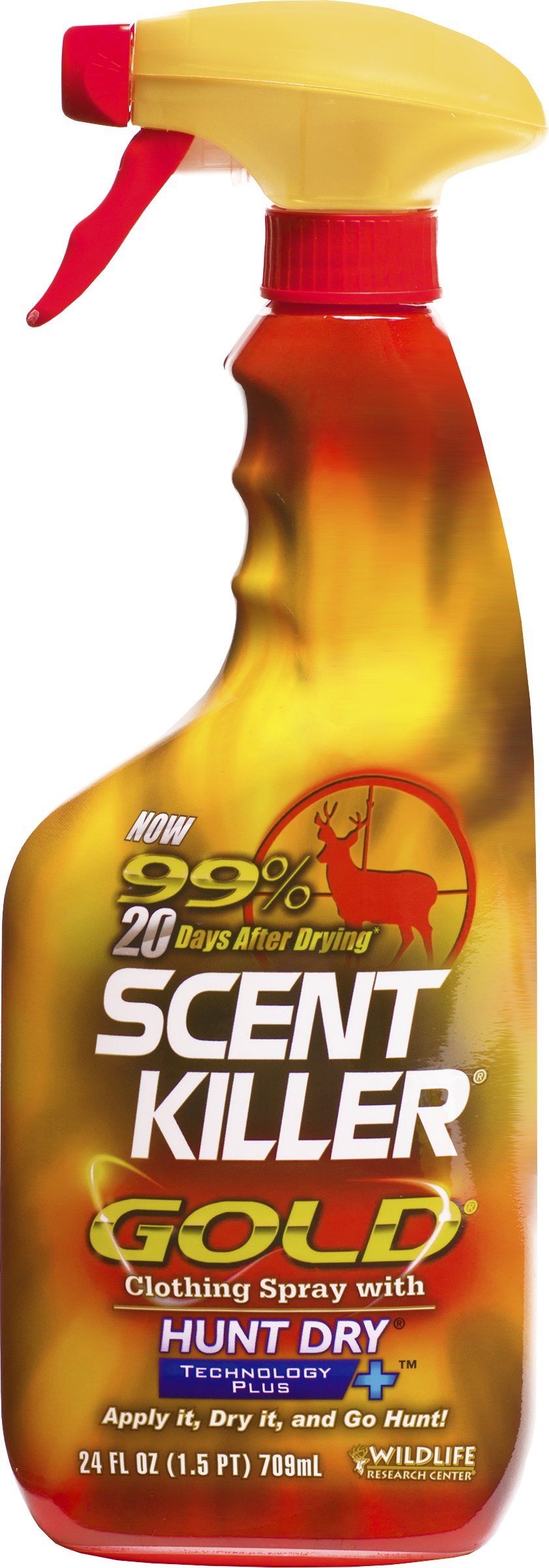 Wildlife Research Investigación de Vida Silvestre Scent Killer Oro Ropa y spray de arranque, (24 onzas)