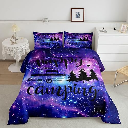 Miniatura 203 de Castle Fairy Juego de edredón de Halloween tamaño individual, juego de ropa de cama con estampado de animales de murciélagos negros para niños