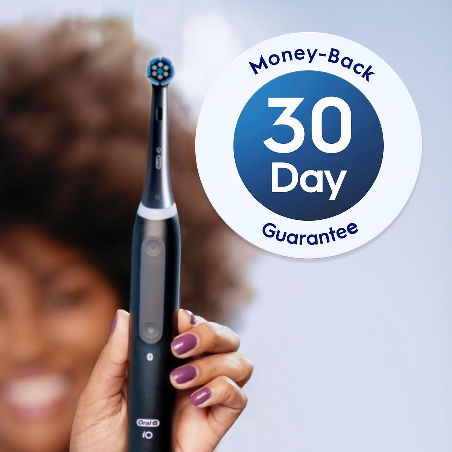 Oral-B iO Gentle Care Replacement Heads, Electric Toothbrush Brush Heads, Black, 2 Count