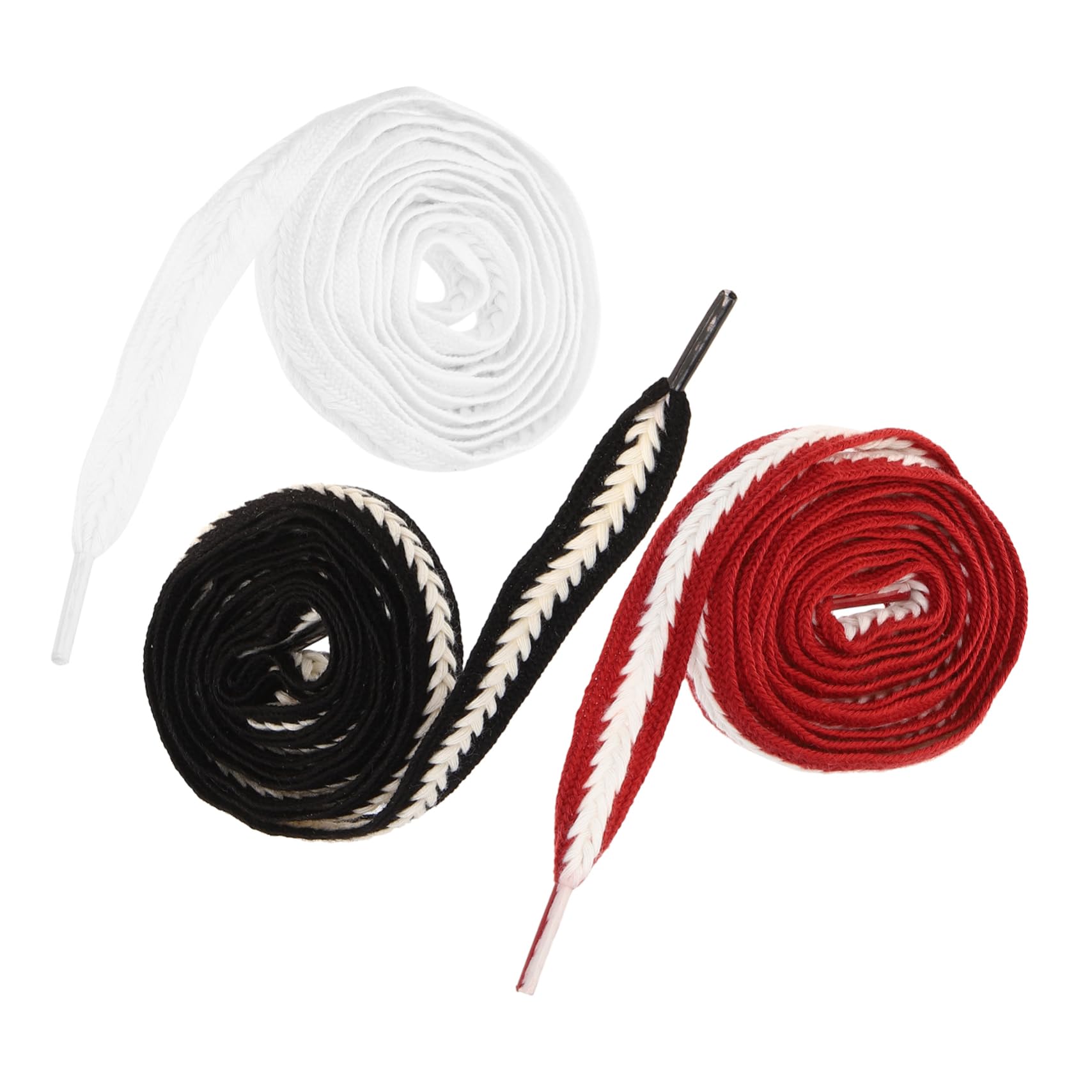 SOIMISS 9 Pares Cordones De Trigo Trenzado Cordones Para Botas Anchos De Alta Densidad Para Zapatillas De Poliester Botas Deportivas Poliéster Algodón
