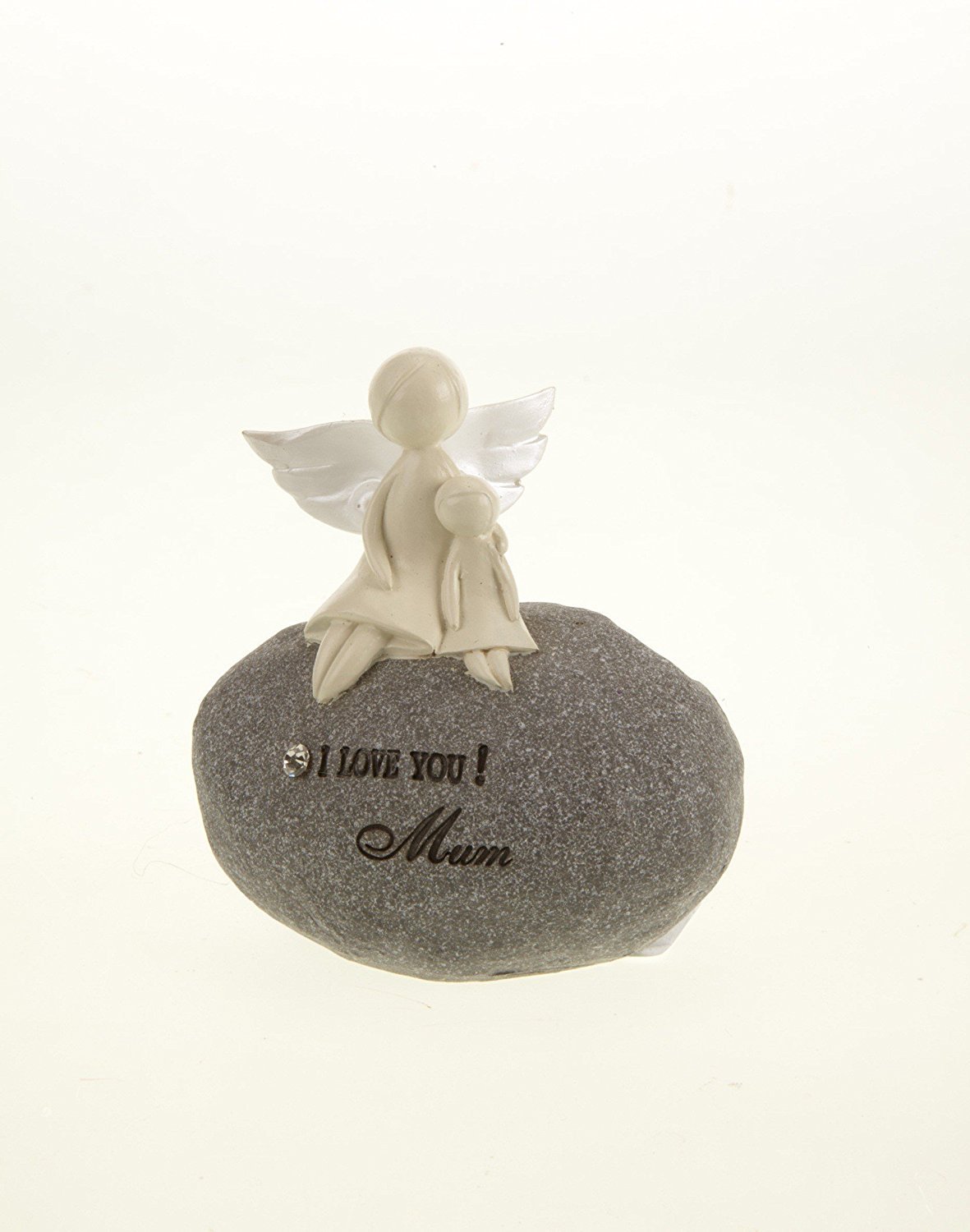 I Love You Mum Angel Stone Decoration