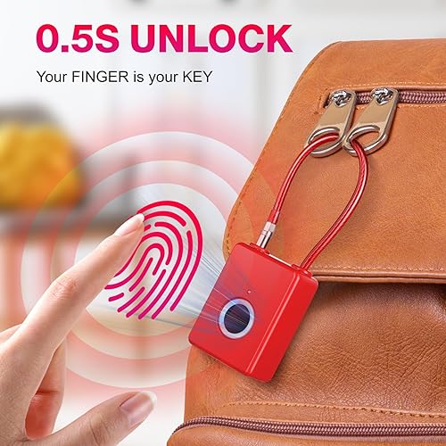 Miniatura 8 de Candado de huellas dactilares, cerradura inteligente para casillero de gimnasio para estudiantes, cerradura de combinación de huellas dactilares sin