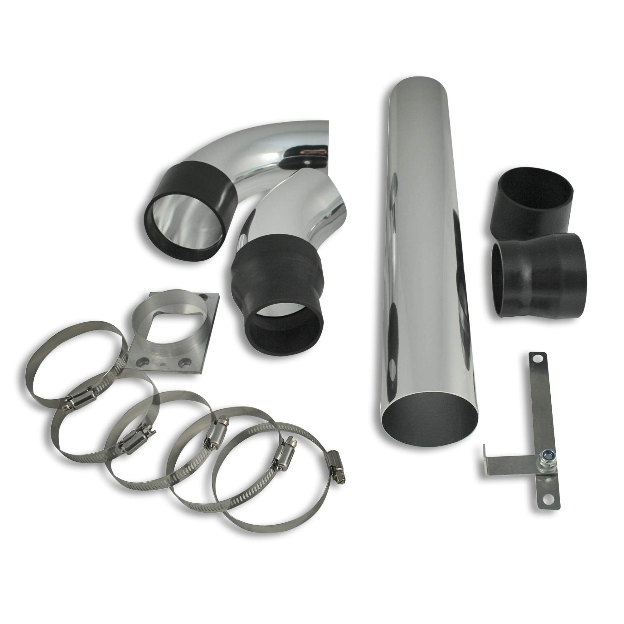 JOM Car Parts & Car Hifi GmbH 40346 Powerrohr, sportowy filtr powietrza, rura energetyczna, do samochodu, uniwersalne zastosowanie