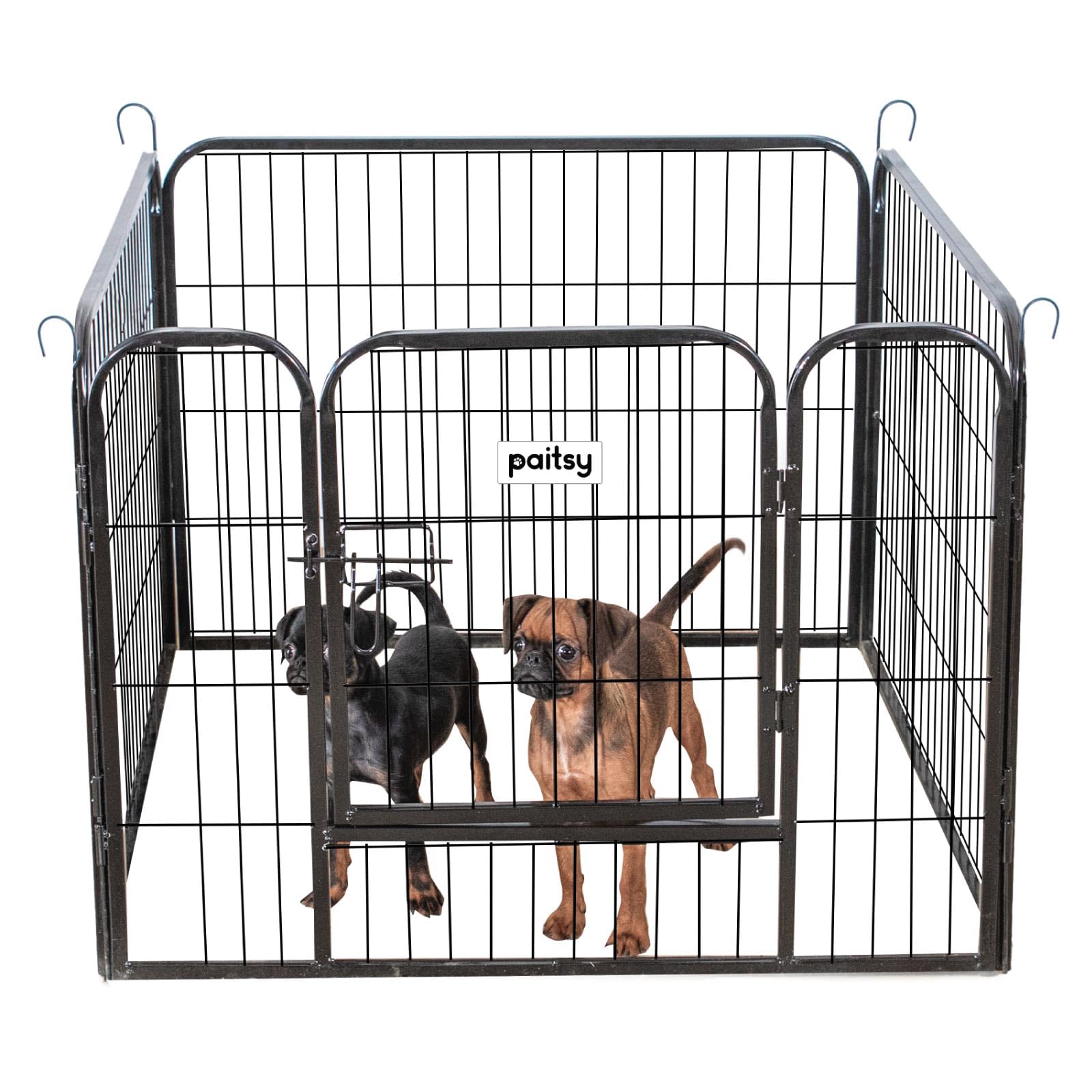 Parc Enclos pour Chien Chiot et Lapin GARDEO80x60x4, 4 Panneaux 80X60cm, 0,64M2, modulable, intérieur et extérieur, Pliable, Garantie 5 Ans