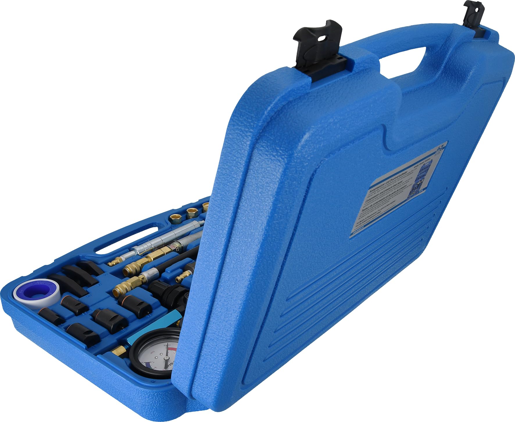SW-Stahl 26119L Tester Compressione per Motori a Benzina e Diesel | Kit universale di controllo pressione cilindri per diagnostica professionale, manometro preciso con scala chiara.