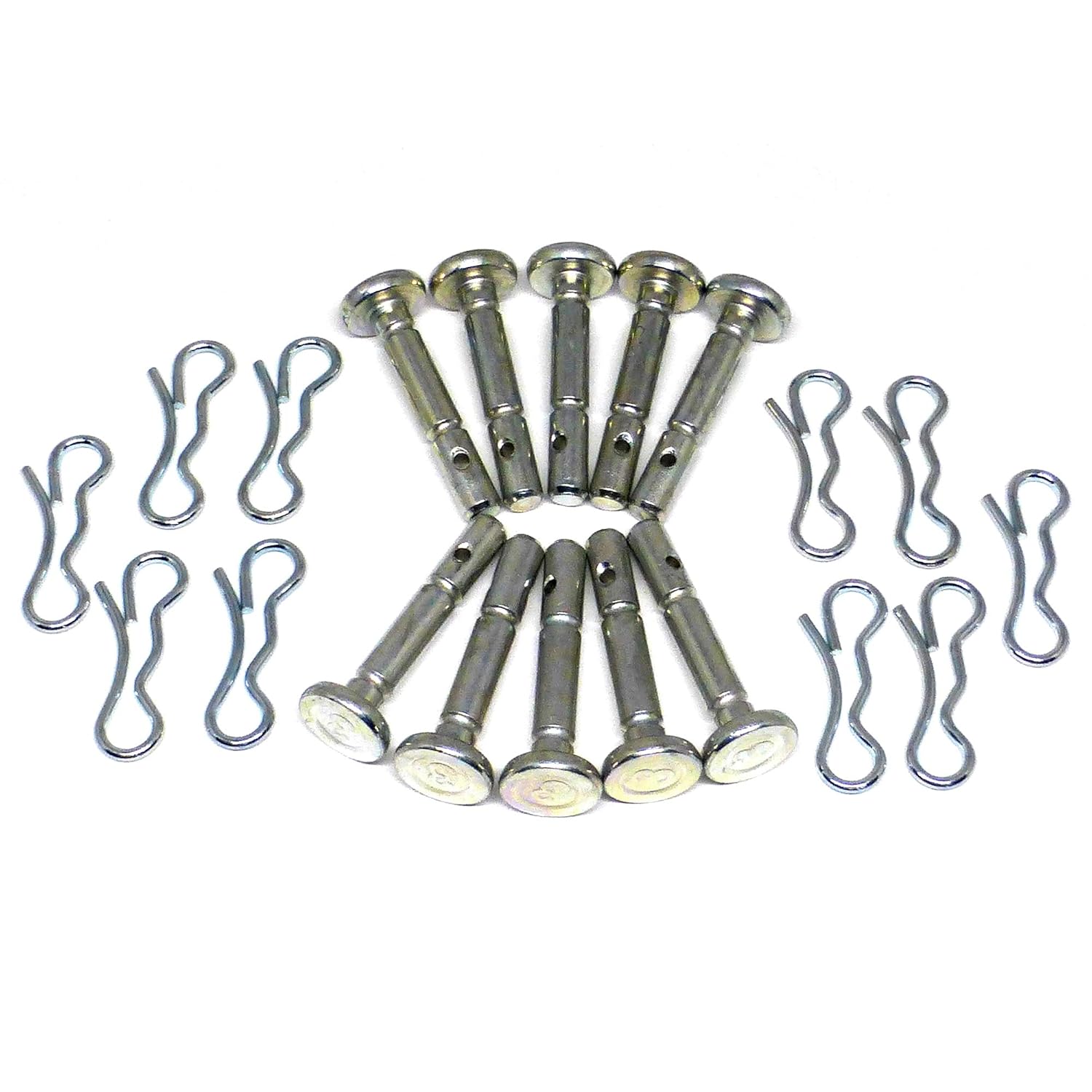 Cub Cadet Replacement Shear Pins .0.25 x 1.50 & Cotter Pins for 3-Stage Snowblowers (10 Pack) / 738-05273
