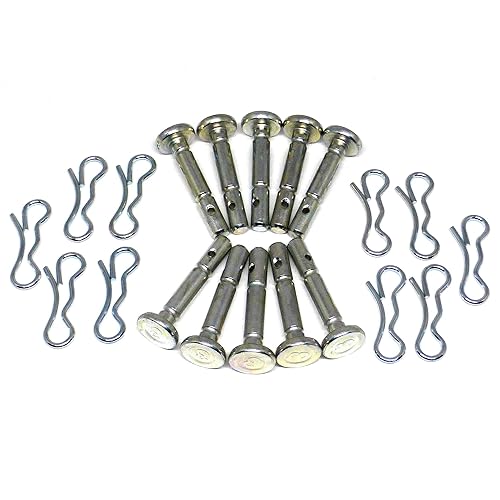 Cub Cadet Pasadores de corte de repuesto 0.0.25 x 1.50 y pasadores de chaveta para quitanieves de 3 etapas (paquete de 10) / 738-05273