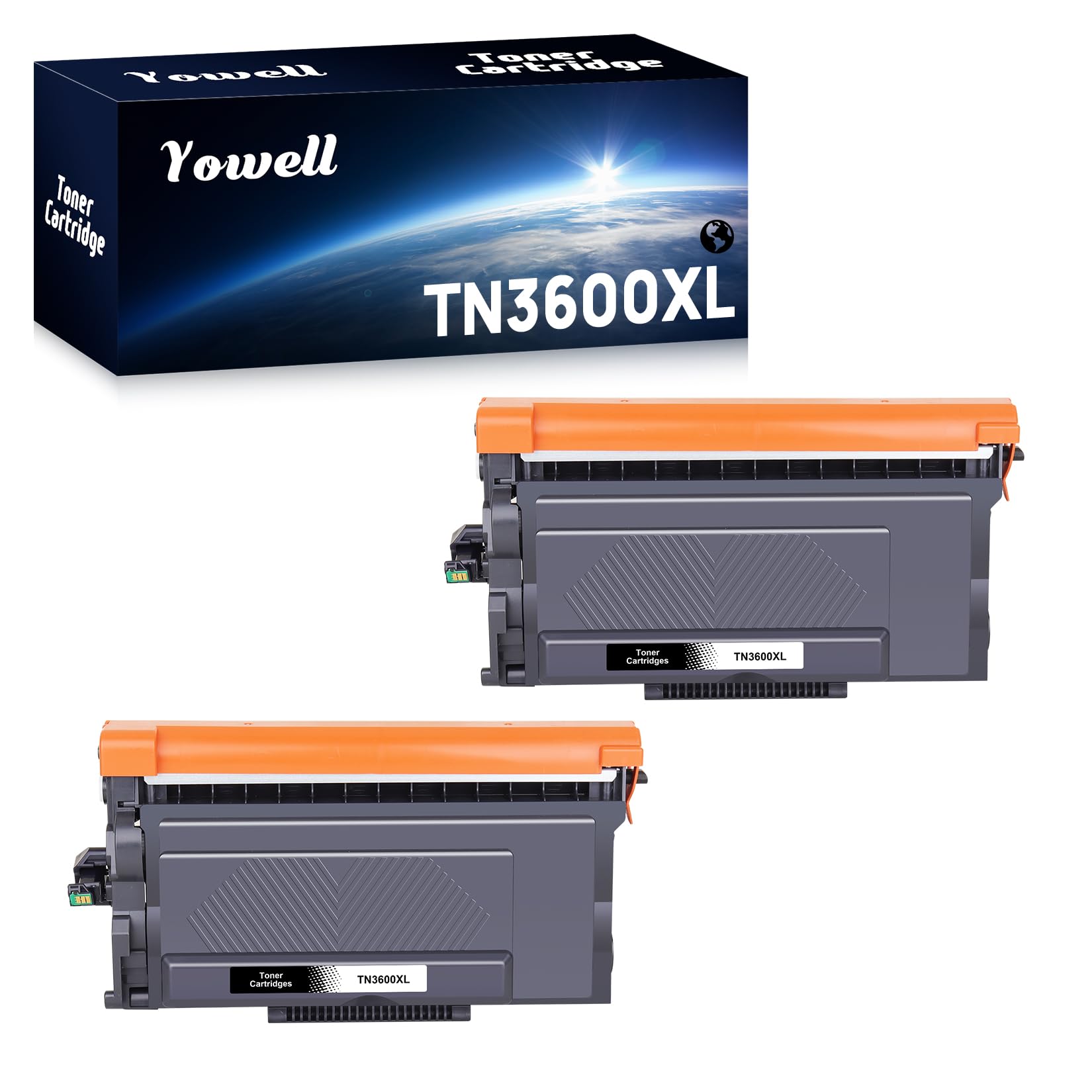 Yowell 2x TN3600XL Toner Compatibile con Brother TN3600XL TN-3600XL TN3600