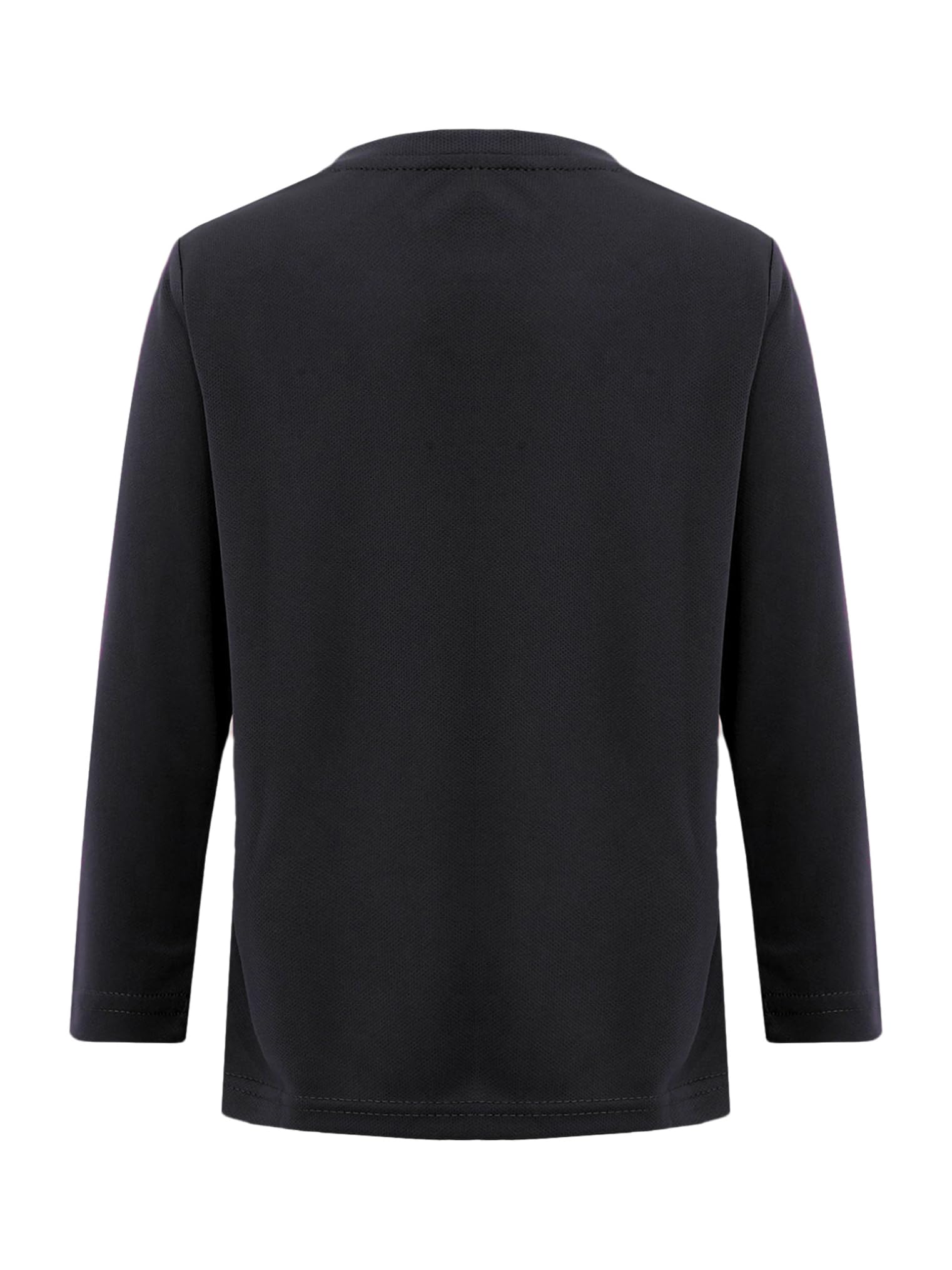 Choomomo Boys T-Shirts Long Sleeve Running Training Tee Tops Rash Guard Swim Shirt Water Sport Surf Swimsuit Black 5-6 Years