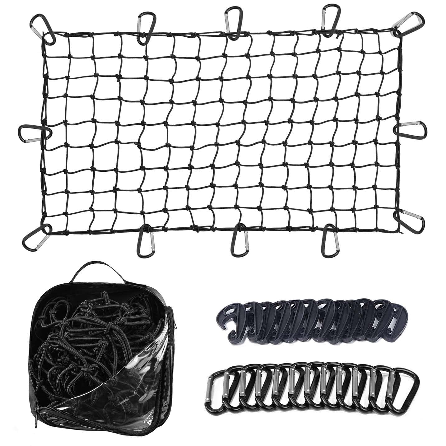 Grit Performance Cargo Net for Roof Rack 22 x 38 Inch, HeavyDuty