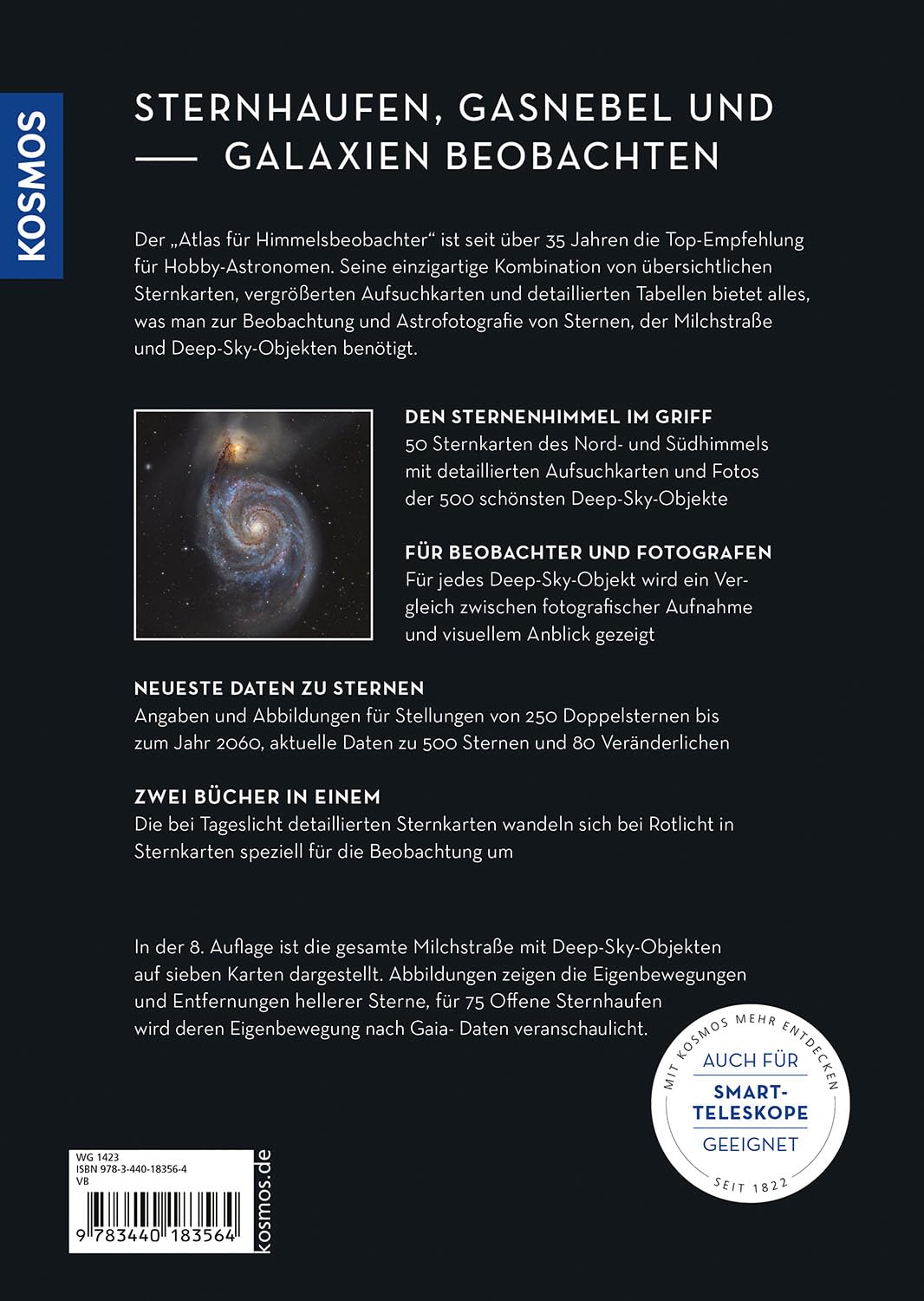 Atlas für Himmelsbeobachter: Der Sternatlas zum Himmelsjahr -- Die 500 schönsten Deep-Sky-Objekte mit Karten und Fotos. Galaxien, Sternhaufen und Gasnebel beobachten.