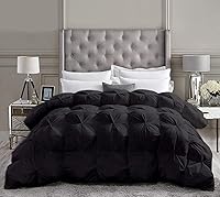 Vista 39 de Edredón de lujo para todas las estaciones, estilo pintuck, 100% algodón orgánico, tamaño Queen de 98 x 98 pulgadas, edredón plisado de 3 piezas