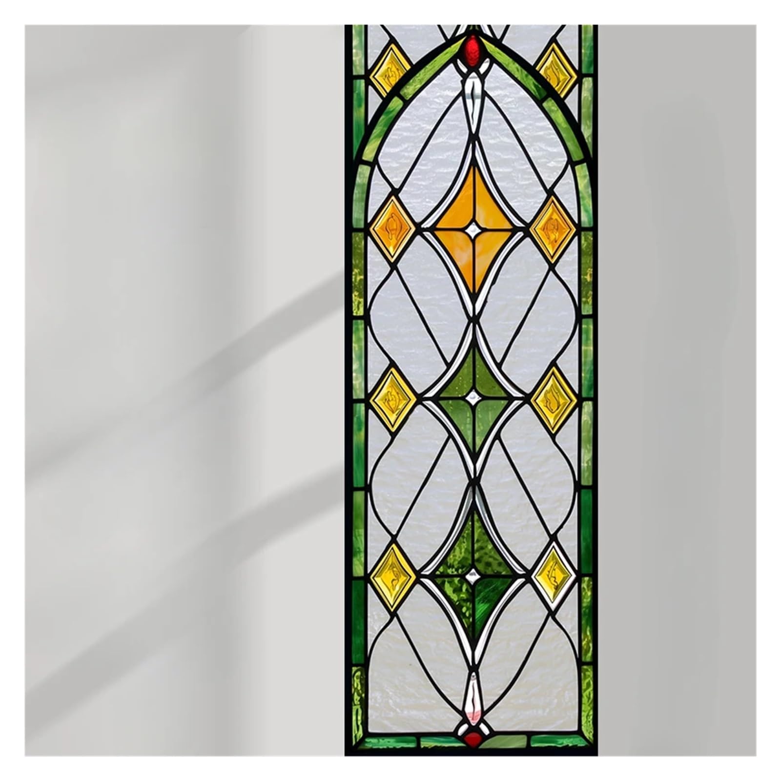 Window Film Stained Glass Film Retro Electrostatic Frosted Sticker Window