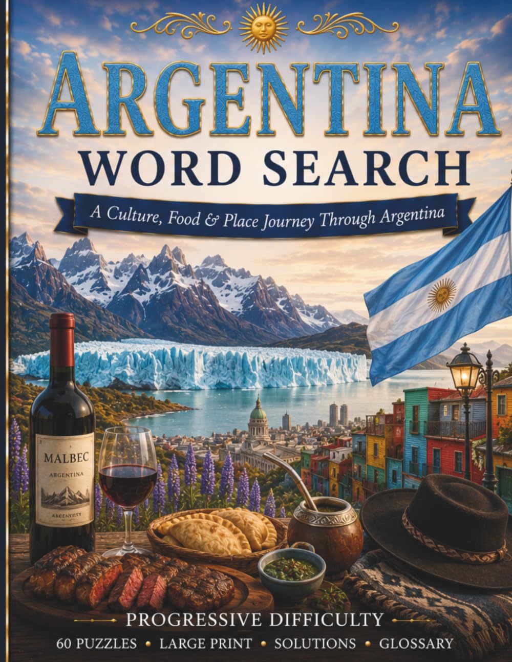 Argentina Word Search: A Culture, Food & Place Journey Through Argentina (World Travel Word Search)
