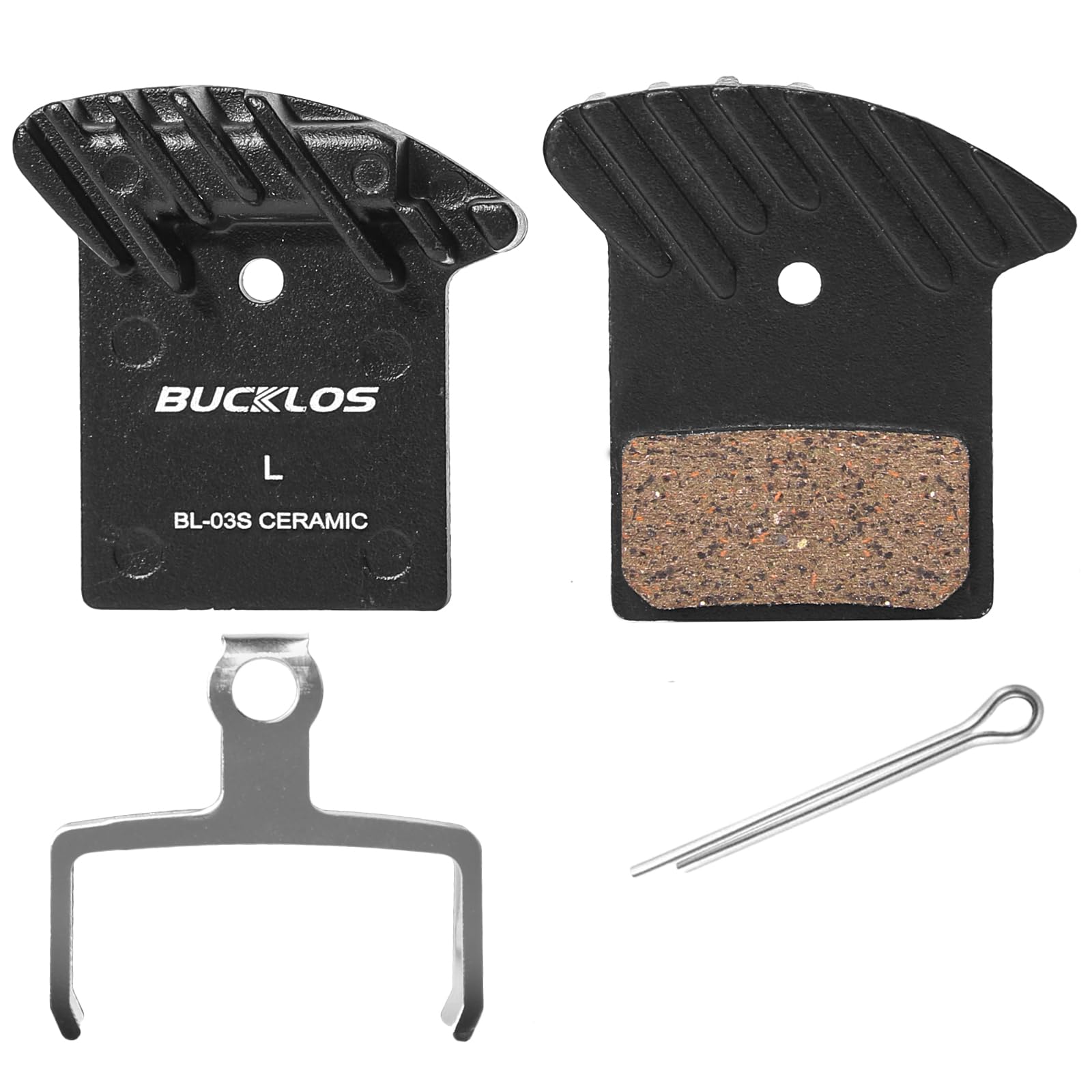 BUCKLOS Disc Brake Pads for Ceramic Shimano L03A L04C L05A K04S K04Ti K05S K05Ti M8110 M7110 R9170-F R8070-F R7070-F R4770-F RS805-F RS505-F RS405-F