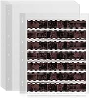 25 Pcs 35mm Film Negative Sleeves Film Negative Storage Presentation Materials 35mm Size Negative Pages Holds Seven Strips of Six Frames Help You Collect and Organize Film